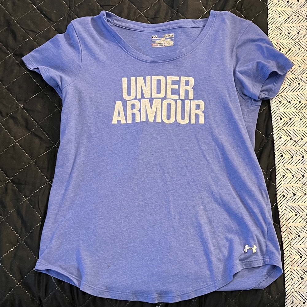 Under Armour Heathered Blue Tee